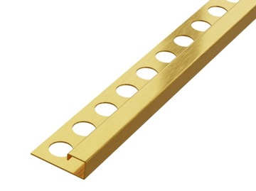 LISTWA OZDOBNA PROFIL P ZŁOTY MATOWY 270cmx10,5mm