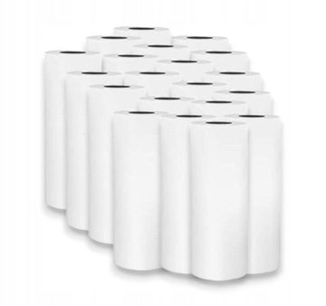 20SZT WKŁAD ROLKI PAPIER TERMICZNY MINI DRUKARKI TERMICZNEJ DRUKUŚ ZESTAW