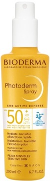 BIODERMA PHOTODERM SPF50+ lekki spray DO OPALANIA do ciała 200 ml