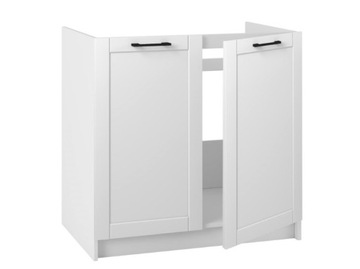 Кухонный шкаф под раковину РАМКА 80, белый матовый