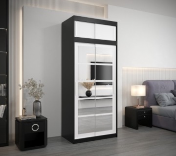 Шкаф-купе для спальни R2 100 см с удлинением