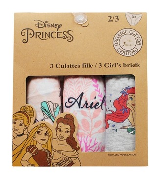 PRINCESS DISNEY MAJTKI DZIECIĘCE 3-PAK 2/3LATA