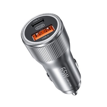 WEKOME Szybka ładowarka 65 W USB A+C Car Dual Port