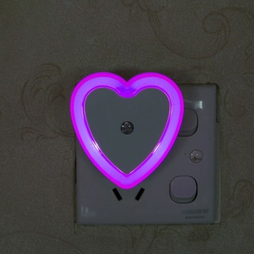 LED Mini Night Light Sensor Control Hearts Lights