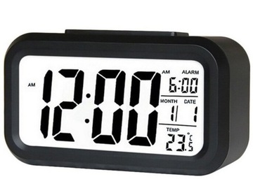 ZEGAR CYFROWY ELEKTRONICZNY BUDZIK LED TERMOMETR