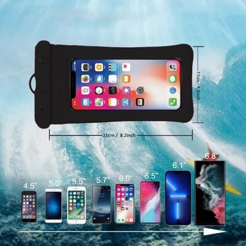 Водонепроницаемый чехол IPX8 ДЛЯ ТЕЛЕФОНА 7,2 ДЮЙМА БАССЕЙН КАЯК ПЛЯЖИ ВОДОНЕПРОНИЦАЕМАЯ АЛОГИЯ