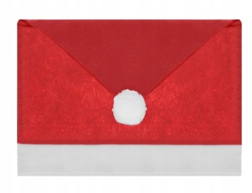 Рождественский чехол на стул Чехлы на шапки Санты x6 + скатерть