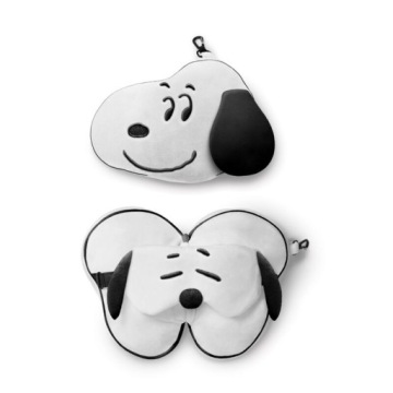 Подушка дорожня і маска на очі Peanuts Snoopy