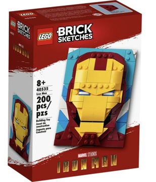 LEGO Brick Sketches 40535 Iron Man Marvel Super Heroes