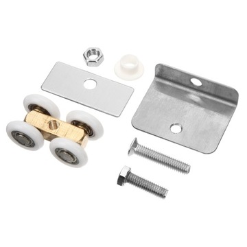 ZESTAW ROLEK DO DRZWI SZAFY 4-KOŁOWY MONTAŻ WÓZKA