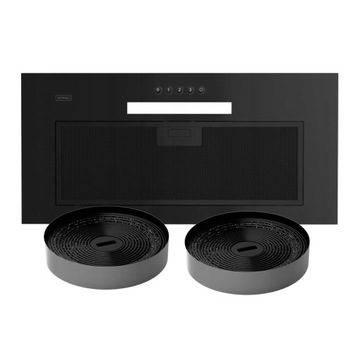 Okap kuchenny Kernau KBHI0160B Szkło Cichy LED 60 + FILTR