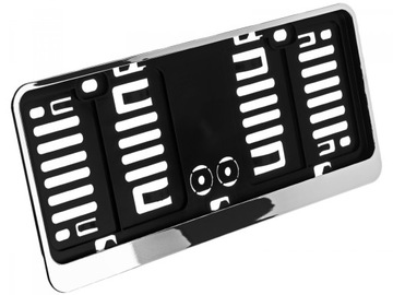 RAMKI DO MAŁYCH TABLIC NREJESTRACYJNYCH 305x114mm USA JAPONIA 2SZT CHROM