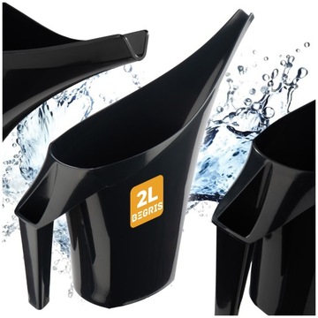 KONEWKA 2L PORĘCZNA OGRODOWA ANTRACYT PLASTIKOWA