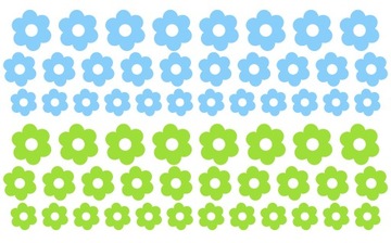 наклейки на велосипед с цветами 60шт 2-3см ДВА ЦВЕТА