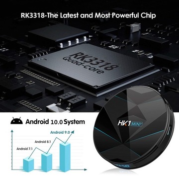 Горячие продажи HK1 Mini + телеприставка rk3318 Android 10.0 player
