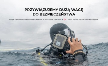 OBUDOWA PODWODNA DO TELEFONU DIVEVOLK SEATOUCH 4 MAX - NIEBIESKA