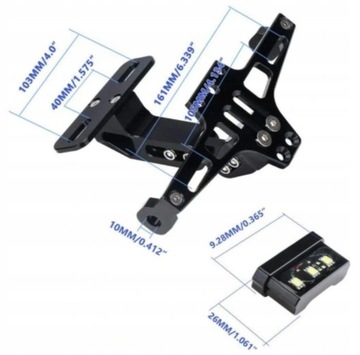 Крепление держателя номерного знака мотоцикла