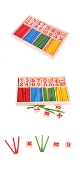 палочки для обучения счету, счеты, палочки + цифры, обучающий набор mon