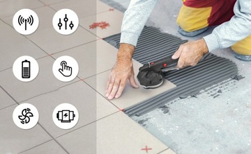 Вибрационный вибратор с присоской, выравнивающая машина для укладки плитки