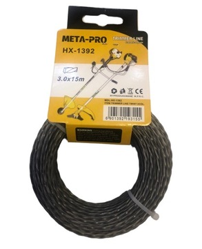 żyłka do podkaszarki kosy 3.0 mm x 15m z drutem