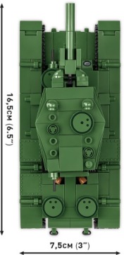 COBI 2731 БЛОКИ ТАНК КВ-2 ТЯЖЕЛАЯ ВОЕННАЯ МАШИНА WW2 ВОЕННАЯ АРМИЯ ВОВ