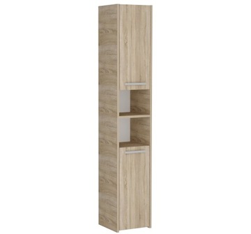 SZAFKA ŁAZIENKOWA 30CM REGAŁ SŁUPEK SONOMA 6 PÓŁEK