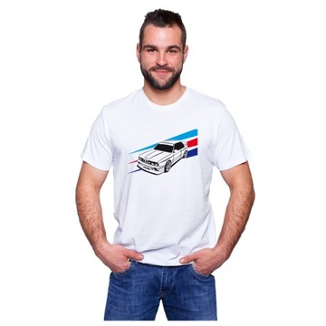 Koszulka t-shirt motoryzacyjny fana BMW M3 E30 KULT oryginalna grafika