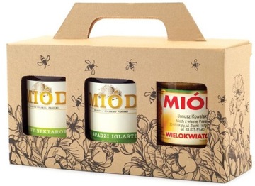 Pudełko ozdobne na 3 słoiki 315 ml - OZDOBNE