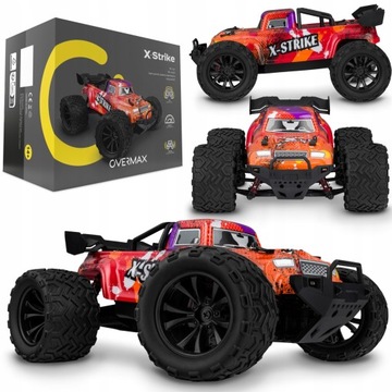 Samochód zdalnie sterowany AUTKO Auto terenowe 4x4 CZERWONE 45km/h PREZENT