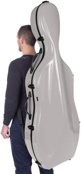 Отличный футляр для виолончели 4/4 M, серебряный футляр для виолончели