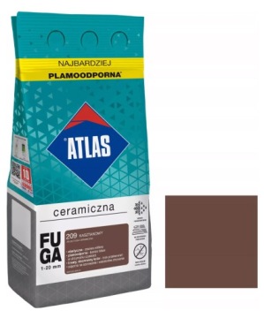 FUGA CERAMICZNA ATLAS 5kg *209* KASZTANOWY PO TERMINIE