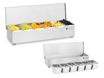 Контейнер для барменов 6x 450 мл Royal Catering RCCBS 6