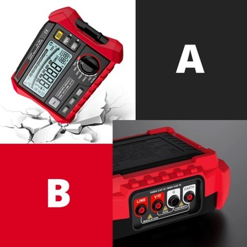 TESTER CIĄGŁOSCI MIERNIK REZYSTANCJI IZOLACJI MULTIMETR RĘCZNY AC DC LCD