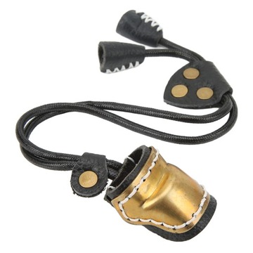 Кольцо для защиты большого пальца из латуни и кожи для стрельбы из лука