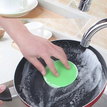 Силиконовая посудомоечная машина, губка и мочалка