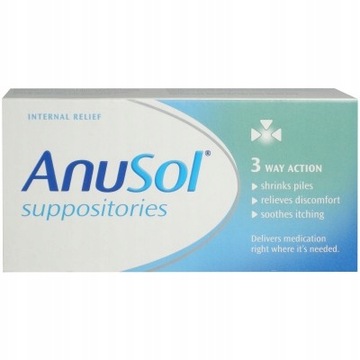ANUSOL Suppositories czopki na hemoroidy 24 szt