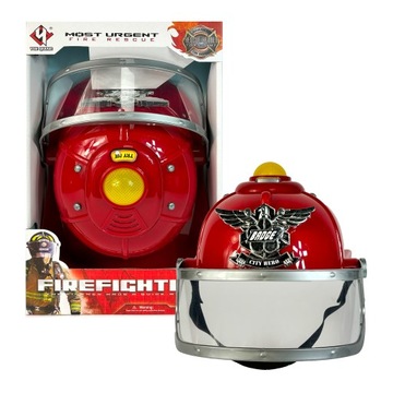 ПОЖАРНЫЙ ШЛЕМ СО ЗВУКАМИ, СВЕТ, ПОЖАРНЫЙ ШЛЕМ, ДЕТИ, СИГНАЛ + АВТОМОБИЛЬ