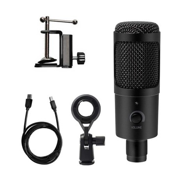 Конденсаторный USB-микрофон для игровой студии + БОЛЬШАЯ подставка XL + POP-фильтр