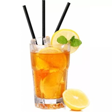 ЧЕРНАЯ БУМАЖНАЯ СОЛОМКА 8Х19,7 СМ 100 ШТ.