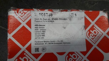 57450-TF0-003 SENZOR RYCHLOST KOLA ABS PRAVÝ PŘEDNÍ HONDA JAZZ