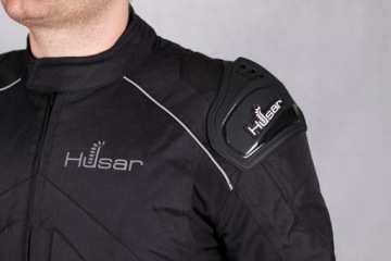 Мотоциклетная куртка Husar Rapid GP с черным текстилем для одежды
