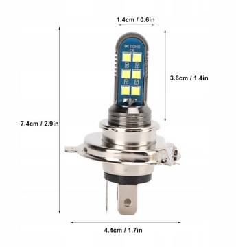 ФАРА МОТОЦИКЛА ЭЛЕКТРОМОБИЛЯ 12LED H4 LED