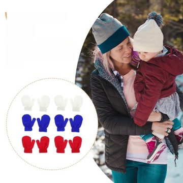 RĘKAWICZKI DLA DZIECI CIEPŁE ZIMOWE RĘKAWICZKI DZIECIĘCE DZIANINA