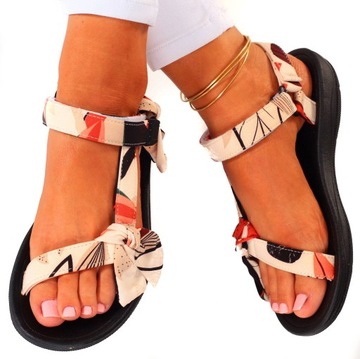 САНДАЛИИ ЖЕНСКИЕ СПОРТИВНЫЕ САНДАЛИИ НА VELCRO BOW