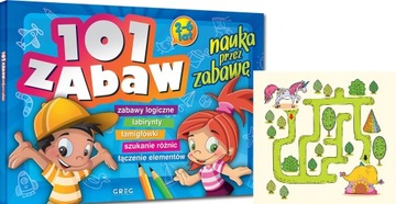 GREG 101 ZABAW NAUKA PRZEZ ZABAWĘ ZAGADKI 2-5 LAT