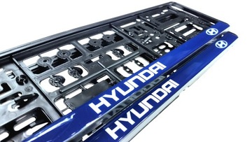 RAMKI TABLIC REJESTRACYJNYCH HYUNDAI ŻELOWE 2 sztuki