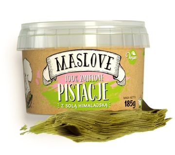 MASŁO PISTACJOWE MASLOVE + SÓL himalajska PISTACJE
