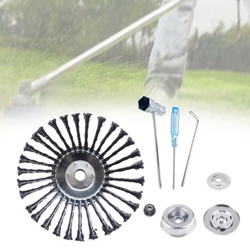 Проволочная поворотная щетка, головка триммера, проволочное колесо, 7 шт.