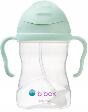 B.Box BB00520 Бутылка для воды с трубочкой, 240 мл, зеленая
