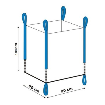 WORKI 50KG NA ZBOŻE WĘGIEL 65X105CM OBSZYTE 50SZT.